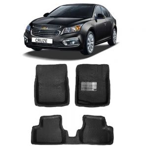 4.5D Car Floor Foot Tray Mats for Cruze  - Black